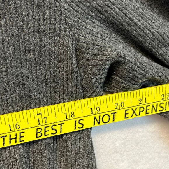 J. CREW Women’s Gray Mock Neck Ribbed Pullover Sweater XL Long Sleeve Soft NWT - Picture 7 of 14